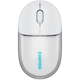 CANYON OnClick 24 BT/Wireless Mouse - Transparent/White