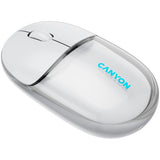 CANYON OnClick 24 BT/Wireless Mouse - Transparent/White