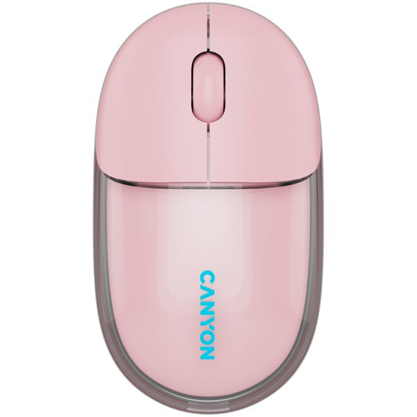 CANYON OnClick 24 BT/Wireless Mouse - Transparent/Pink