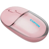 CANYON OnClick 24 BT/Wireless Mouse - Transparent/Pink
