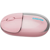 CANYON OnClick 24 BT/Wireless Mouse - Transparent/Pink