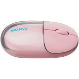 CANYON OnClick 24 BT/Wireless Mouse - Transparent/Pink