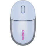 CANYON OnClick 24 BT/Wireless Mouse - Transparent/Pink