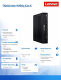Computer ThinkCentre M90q Tiny G6 13AC000JPB W11Pro Ultra 9 285/2x16GB/1TB/INT/Black/3YRS OS + 1YR Premier