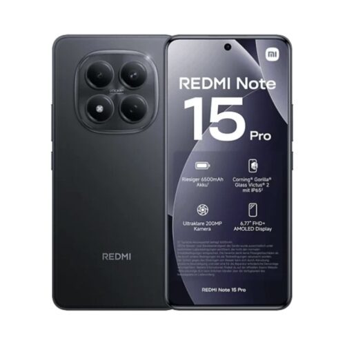 Xiaomi Redmi Note 15 Pro 5G 8/256GB Black - 6.83" - AMOLED - 1220 x 2772 pixels - - Dual SIM - Main camera resolution 200+8+2 MP - Secondary camera...