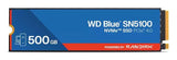 SSD-SANDISK-300xTBW rating-MTBF 1750000 h-Read speed 6600 MB/s-Write speed 5600 MB/s-NVMe Yes-PCI Express 4.0-M.2-500 GB-POWERED BY SANDISK-Blue ...