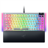 Razer BlackWidow V4 75% Wired Gaming Keyboard with Mechanical Switches - White