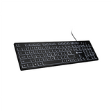 Natec Herring Glow Wired Keyboard - US Layout, Black