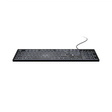 Natec Herring Glow Wired Keyboard - US Layout, Black