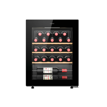 Candy CWC023 Freestanding Wine Cooler - 23 Bottle Capacity - Black