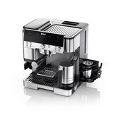 NINJA - Espresso Coffee Maker - ES601EU Luxe Café Premier - Pump pressure 11 bar - Built-in milk frother - Ground - 1650 W - Black/Stainless Steel
