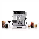 NINJA - Espresso Coffee Maker - ES601EU Luxe Café Premier - Pump pressure 11 bar - Built-in milk frother - Ground - 1650 W - Black/Stainless Steel