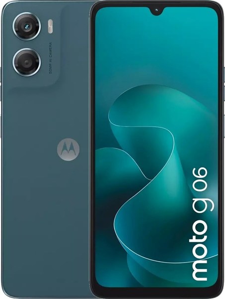 Motorola Moto G06 4G Dual SIM Android Smartphone - 4GB RAM, 64GB Storage, 5200mAh Battery - Blue
