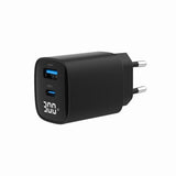 Gembird 30W Dual-Port USB Fast Charger with LCD Display - TA-UC-PDQC30LCD-BK-01