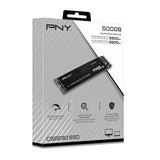 PNY CS2230 500GB M.2 NVMe PCIe Gen3 x4 SSD - 3300MB/s Read, 2500MB/s Write