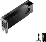 Graphics Card-PNY-NVIDIA-RTX PRO 4000-24 GB-GDDR7-192 bit-PCI Express x8 5.0-Active-VCNRTXPRO4000LP-PB