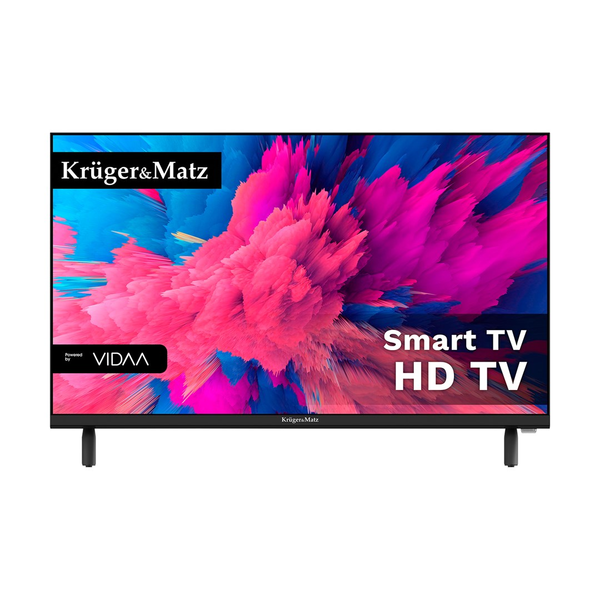Krüger&Matz KM0224-V3 24" HD Smart TV with Wi-Fi, Black