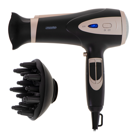 Mesko MS 2287 Hair Dryer - 2200W - Black/Champagne