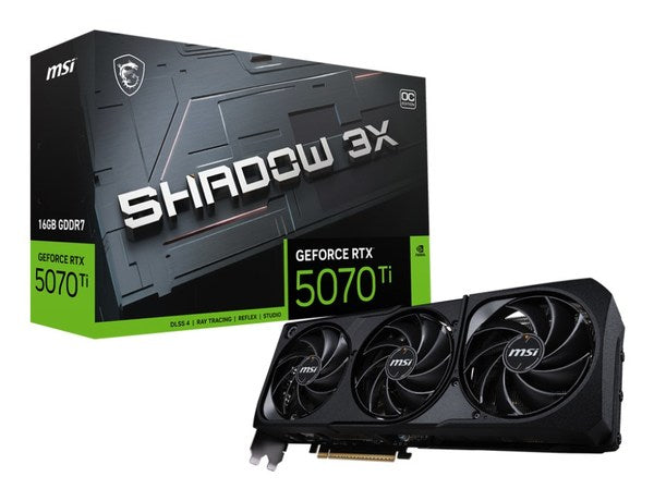MSI GeForce RTX 5070 Ti 16G SHADOW 3X OC Graphics Card