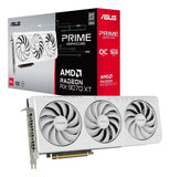 ASUS Prime Radeon RX 9070 XT White OC Edition 16GB GDDR6 Graphics Card