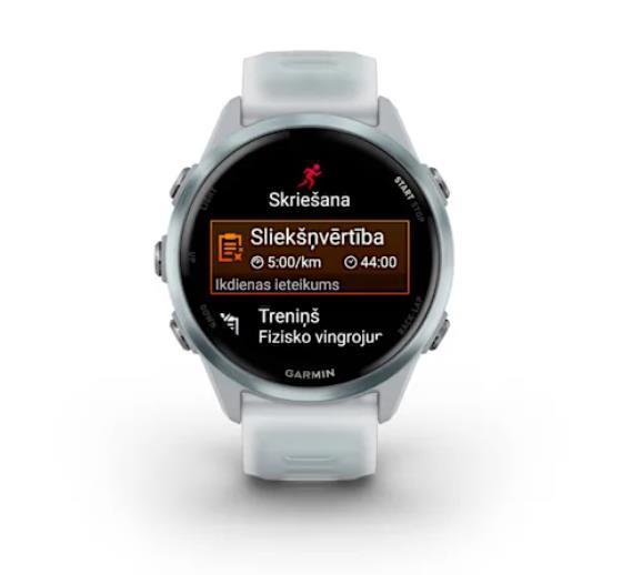 Garmin Forerunner 570 42mm Smartwatch - Blue Aluminum with Translucent White Stone/Blue Strap