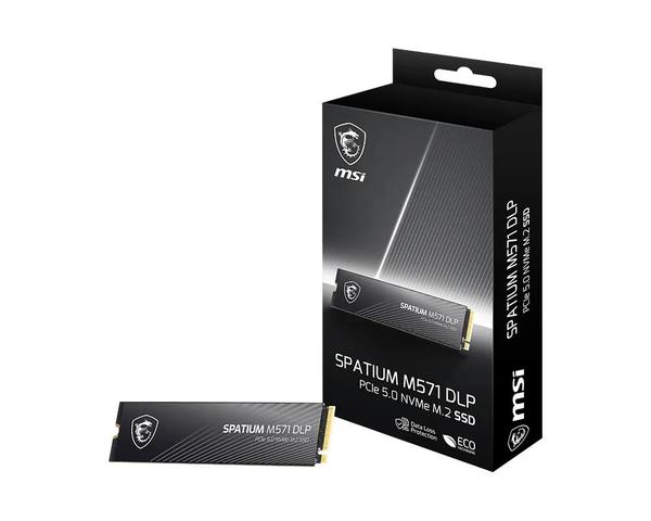 SSD-MSI-1400xTBW rating-MTBF 1500000 h-Read speed 14500 MB/s-Write speed 11000 MB/s-NVMe Yes-PCI Express 5.0-M.2-2000 GB-SPATIUM M571 DLP PCIe 5.0 ...