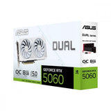 ASUS GeForce RTX 5060 DUAL OC 8GB GDDR7 White Graphics Card