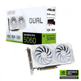 ASUS GeForce RTX 5060 DUAL OC 8GB GDDR7 White Graphics Card