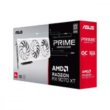 ASUS AMD Radeon RX 9070 XT Graphics Card - 16GB GDDR6 - PCIe 5.0 - PRIME-RX9070XT-O16G-WH