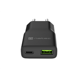 Natec Ribera GaN Slim 20W USB Charger - 1x USB-A, 1x USB-C (NUC-2377)
