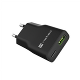 Natec Ribera GaN Slim 20W USB Charger - 1x USB-A, 1x USB-C (NUC-2377)