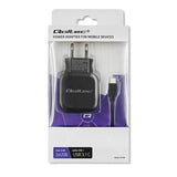 QOLTEC 50188 AC Adapter - 17W, 5V, 3.4A with 2xUSB & USB-C
