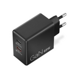 LENOVO 65W Dual USB-C GaN Power Adapter - Black