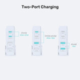 Unitek P1228ABK01-EU 70W GaN Network Charger - 2x USB-C, 2x USB-A