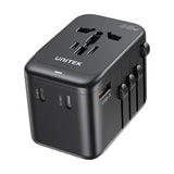 Unitek 65W Universal Travel Adapter - 1xUSB-A, 3xUSB-C, 1xAC (P1122ABK01)