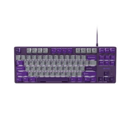Fury Kanabo K2 Wired Gaming Keyboard - US Layout - Linear Switches - Gray/Purple