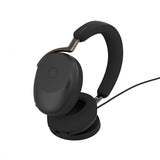 Jabra Evolve2 75 MS Wireless Headset with Link 380c, Black, Wireless Charging