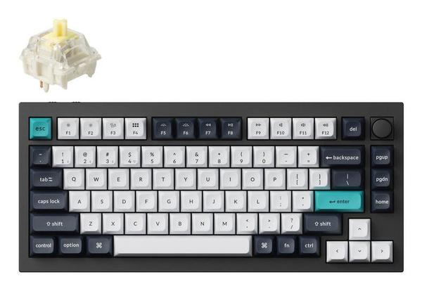 Keychron Q1 Max RGB Wireless Mechanical Keyboard - Carbon Black (Q1M-M4)