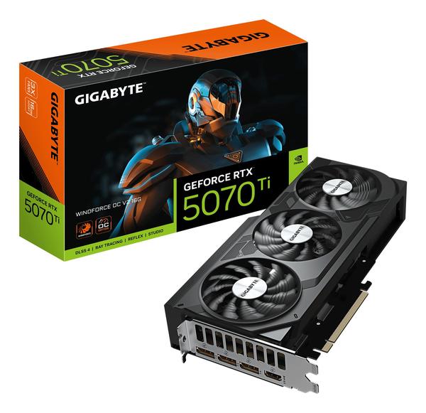 GIGABYTE NVIDIA GeForce RTX 5070 Ti Graphics Card - 16GB GDDR7