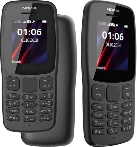 Mobile phone - Nokia 106 TA-1114 DS 1.8" 4MB 800mAh FM Radio Black