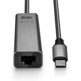 LINDY USB 3.2 Type C to 2.5G Ethernet Adapter - 5 Gbps, Silver