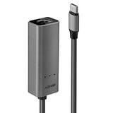 LINDY USB 3.2 Type C to 2.5G Ethernet Adapter - 5 Gbps, Silver