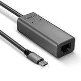 LINDY USB 3.2 Type C to 2.5G Ethernet Adapter - 5 Gbps, Silver