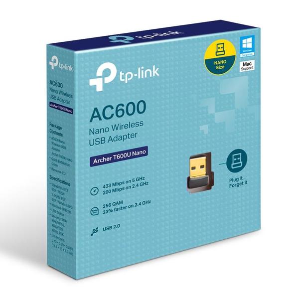TP-LINK Archer T600U Dual-Band AC600 USB Wi-Fi Adapter