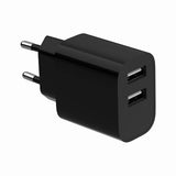 GEMBIRD 2-Port Universal USB Wall Charger 2.4A - Black