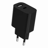 Gembird 2-Port USB Wall Charger (USB-A + USB-C), 2.4A - TA-UC-2AC12-01-BK