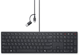 DELL KB525C Wired USB-C Keyboard - English-Russian QWERTY, Black