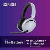 INZONE H5 Wireless Over-Ear Gaming Headset - White