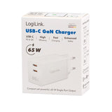 Dual 65W Dual USB-C Wall Charger - White