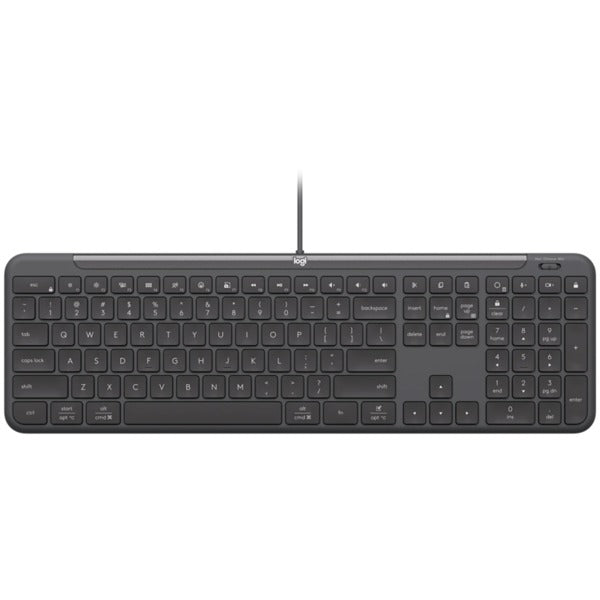 LOGITECH Signature Slim K620 Wired Keyboard for Business - Graphite - US INT'L - USB-C